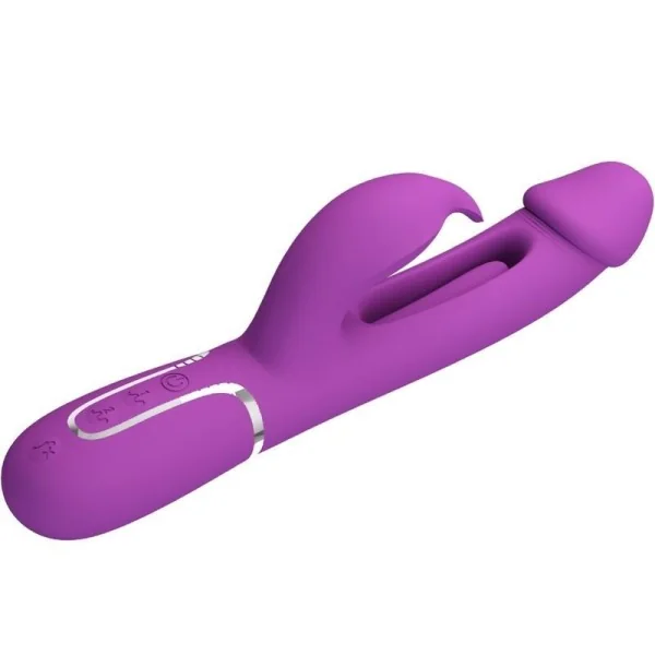 Kampas 3 in 1 Multifunktions-Rabbit-Vibrator Lila von Pretty Love kaufen | Fesselliebe