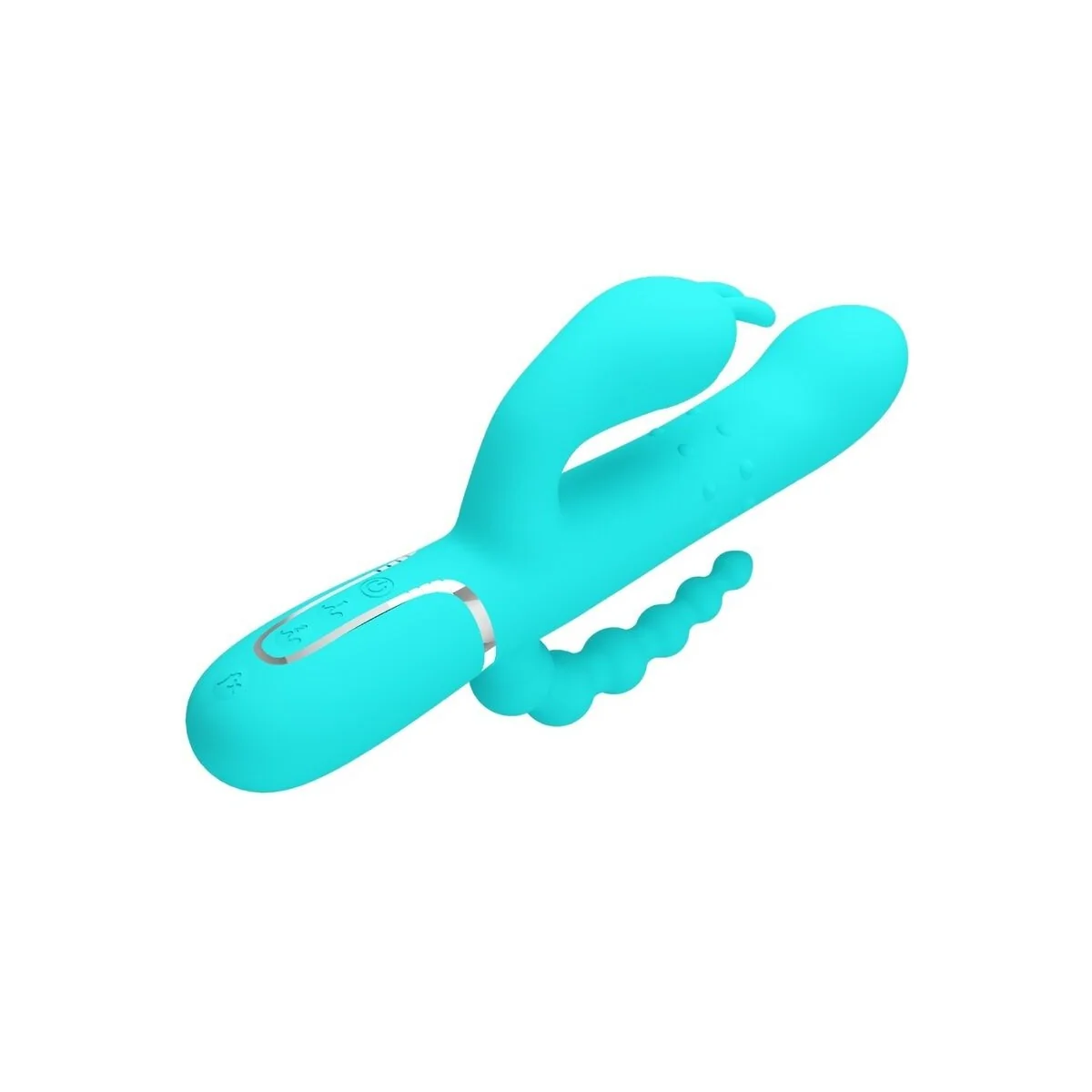 Cammy 4 in 1 Multifunktions-Dreifacher Rabbit-Vibrator Blau von Pretty Love kaufen | Fesselliebe
