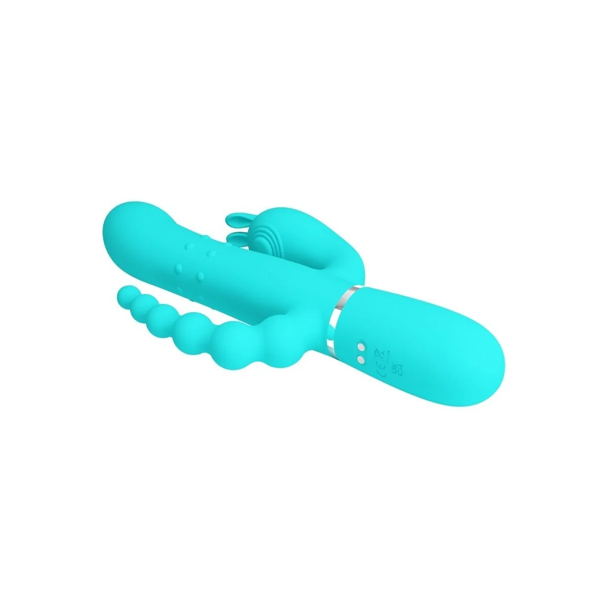 Cammy 4 in 1 Multifunktions-Dreifacher Rabbit-Vibrator Blau von Pretty Love kaufen | Fesselliebe
