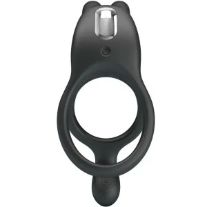 Seth Doppel-Vibrationsring Rabbit 7 Vibrationen Schwarz von Pretty Love kaufen | Fesselliebe