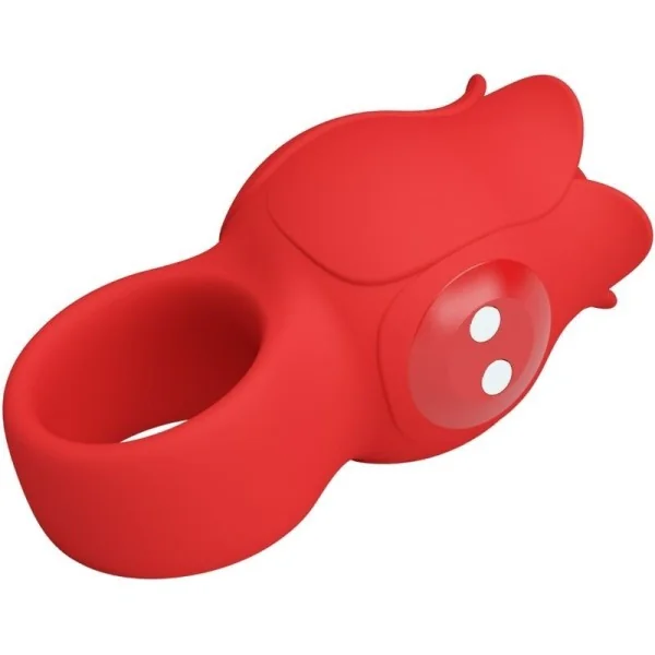 Jae Rose Förmiger Fingervibrator 10 Vibrationen Rot von Pretty Love kaufen | Fesselliebe