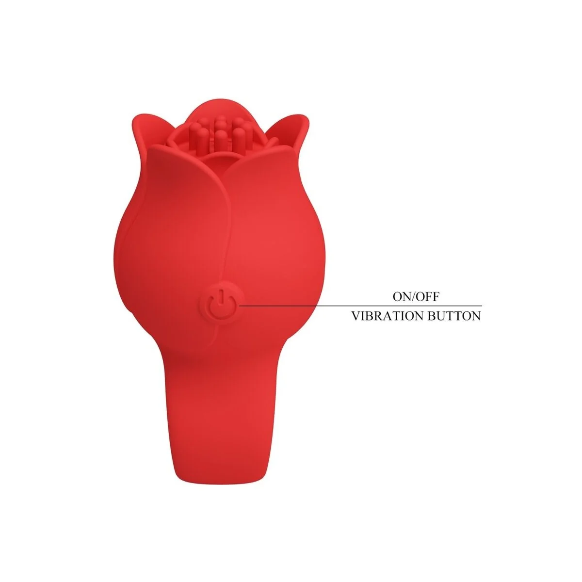 Jae Rose Förmiger Fingervibrator 10 Vibrationen Rot von Pretty Love kaufen | Fesselliebe