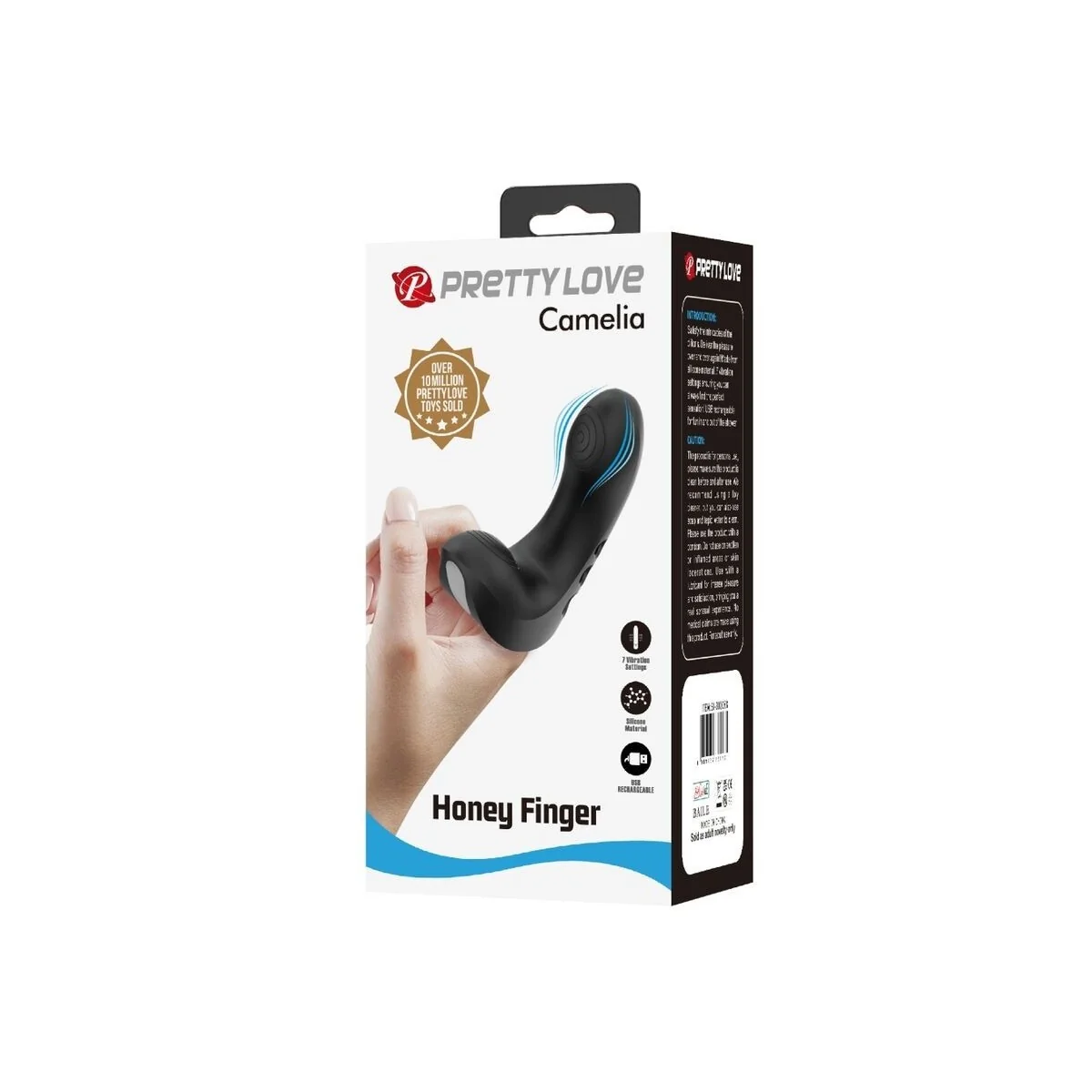 Camelia Fingervibrator 7 Vibrationen Schwarz von Pretty Love kaufen | Fesselliebe