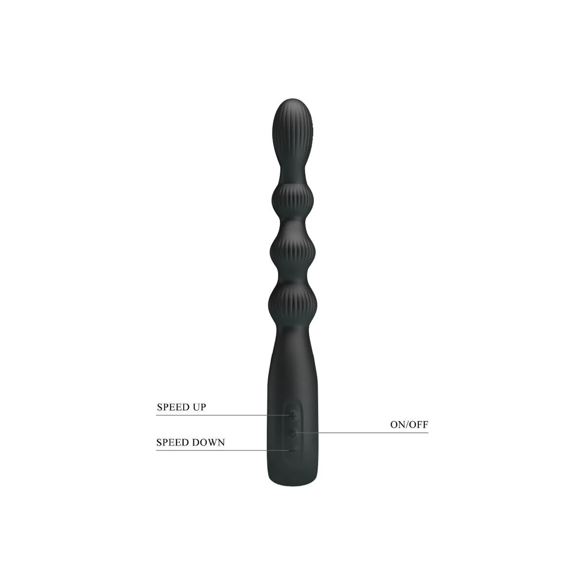 Federer Analvibrator 12 Vibrationen Schwarz von Pretty Love kaufen | Fesselliebe