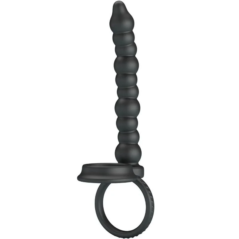 Dillion Doppelte Penetration Cock Ring Schwarz von Pretty Love kaufen | Fesselliebe 2