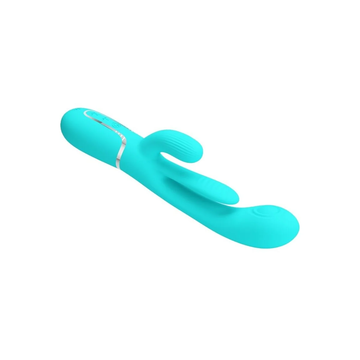Shania Triple Rabbit Multifunktionsvibrator 3 in 1 Blau von Pretty Love kaufen | Fesselliebe