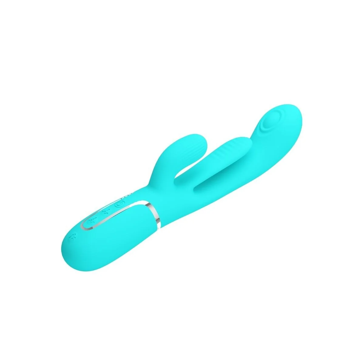 Shania Triple Rabbit Multifunktionsvibrator 3 in 1 Blau von Pretty Love kaufen | Fesselliebe