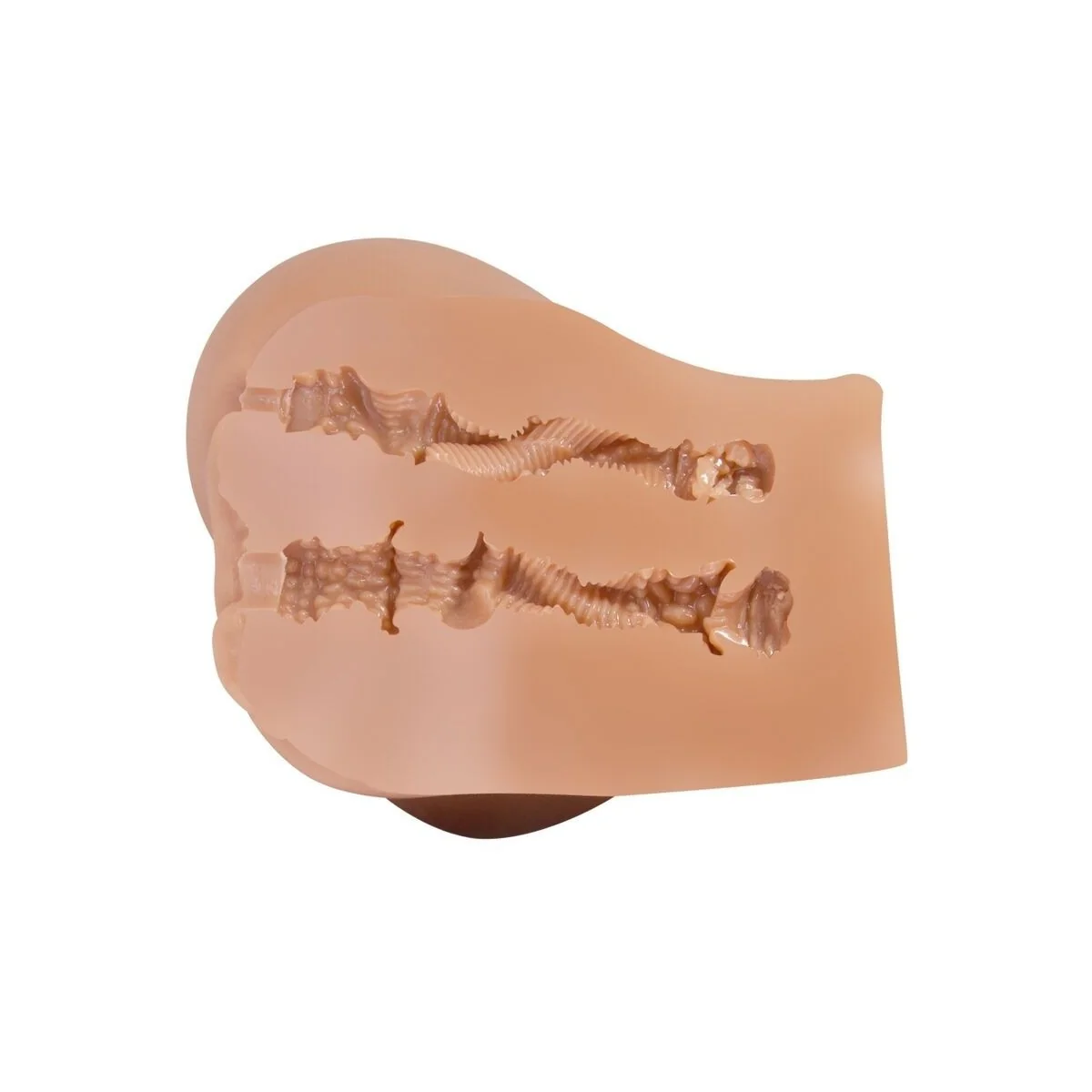 Emilia Ass Vibrator mit realistischer Vagina und Anus-Fleisch-mit Fernbedienung von Crazy Bull kaufen | Fesselliebe