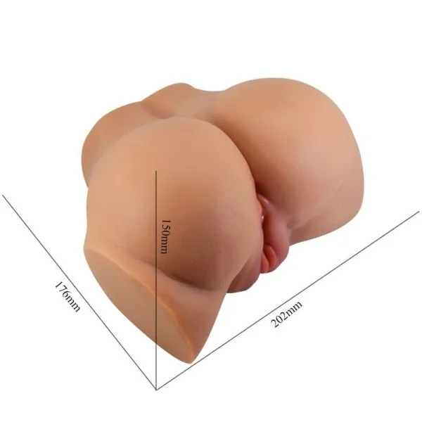 Emilia Ass Vibrator mit realistischer Vagina und Anus-Fleisch-mit Fernbedienung von Crazy Bull kaufen | Fesselliebe