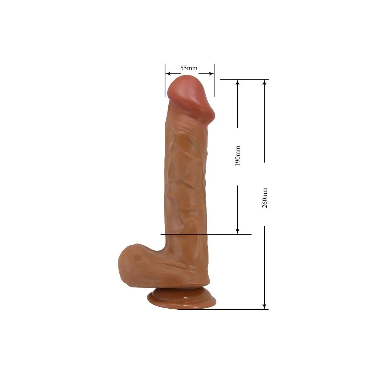 Bergrisi realistischer Dildo 26 cm Fleisch von Baile kaufen | Fesselliebe