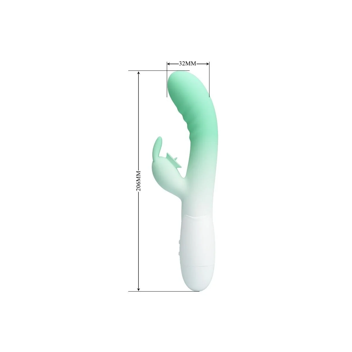Cerberus Rabbit Vibrator 3o Vibrationen Grün von Pretty Love kaufen | Fesselliebe