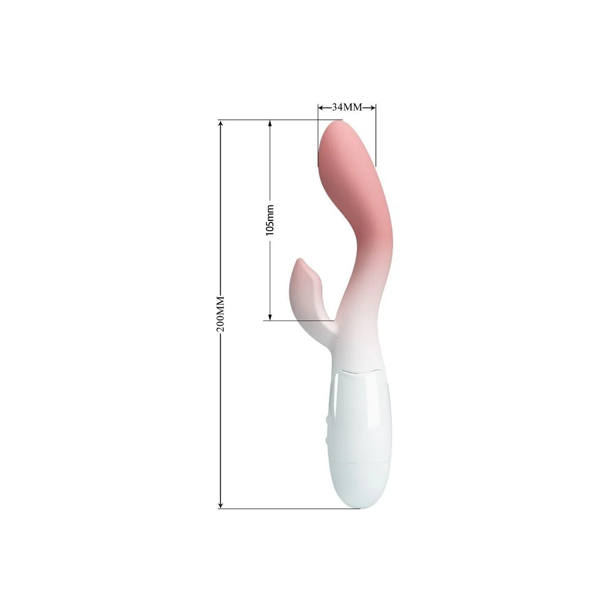 Brighty G-Spot Vibrator + Klitoris-Stimulator 30 Vibrationen Rosa von Pretty Love kaufen | Fesselliebe