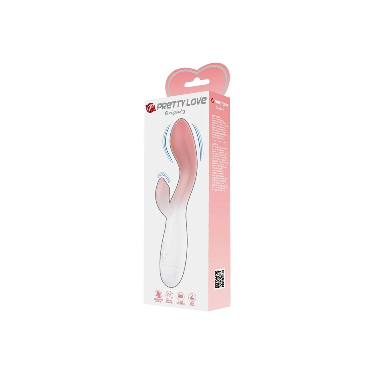 Brighty G-Spot Vibrator + Klitoris-Stimulator 30 Vibrationen Rosa von Pretty Love kaufen | Fesselliebe