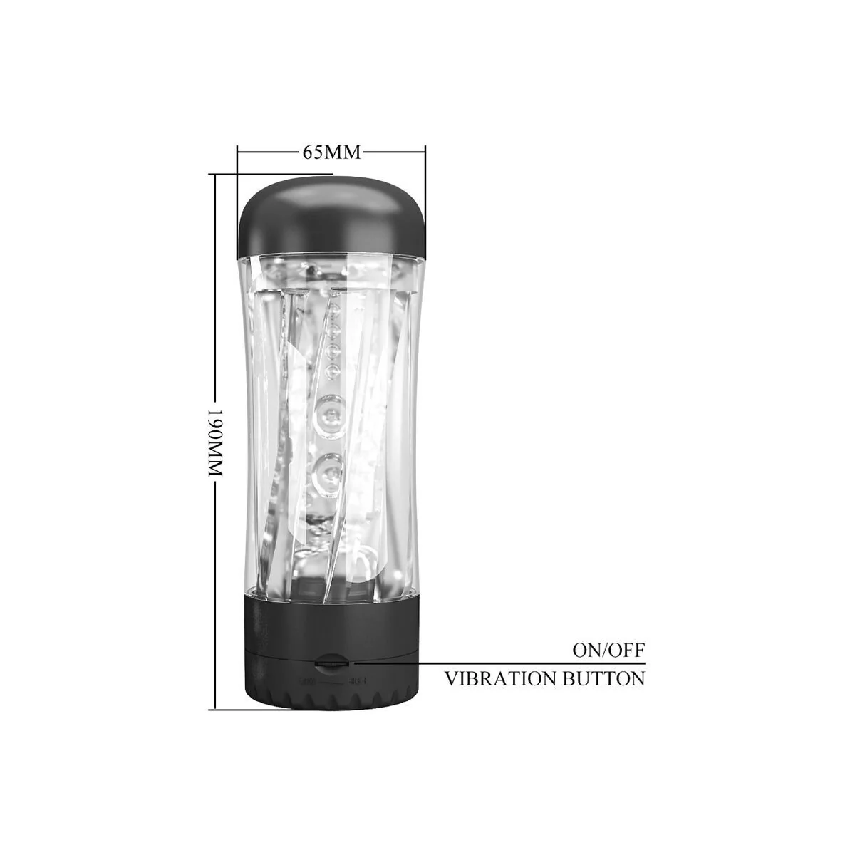 Tamara Männlicher Masturbator mit mehreren Geschwindigkeiten, Schwarz von Pretty Love kaufen | Fesselliebe