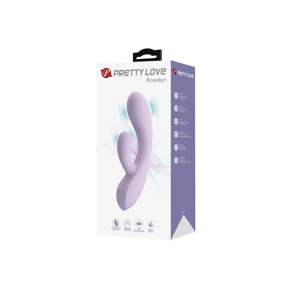 Rosolyn Rabbit Vibrator 10 Vibrationen Lila von Pretty Love kaufen | Fesselliebe
