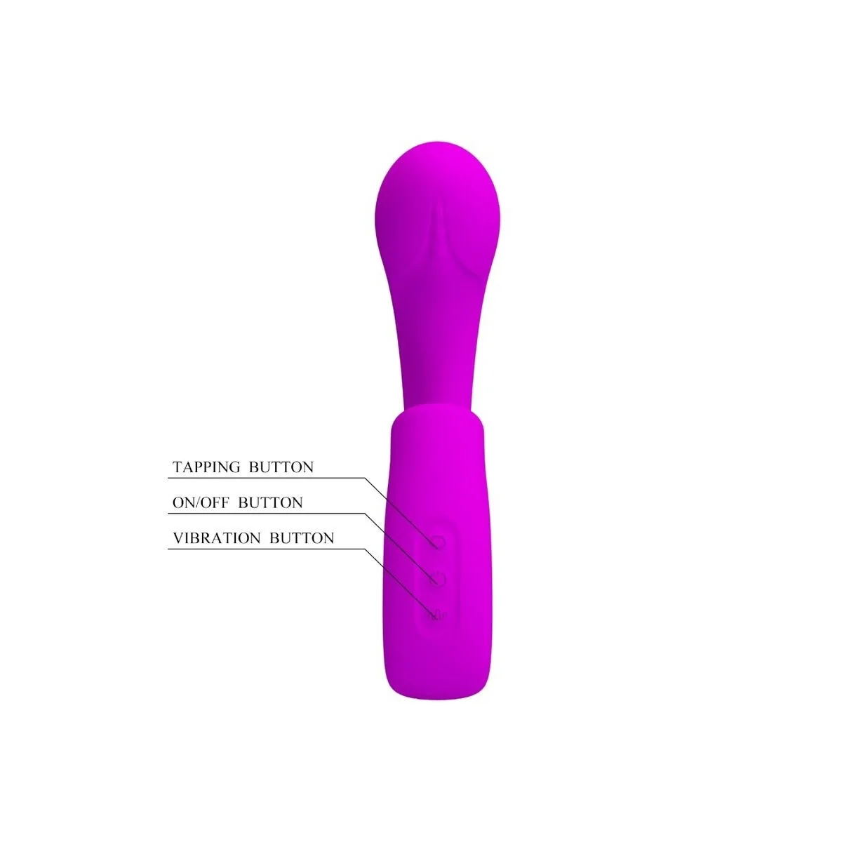 Sibel Sibel G-Spot Vibrator + Klitoris-Stimulator 10 Vibrationen Lila von Pretty Love kaufen | Fesselliebe
