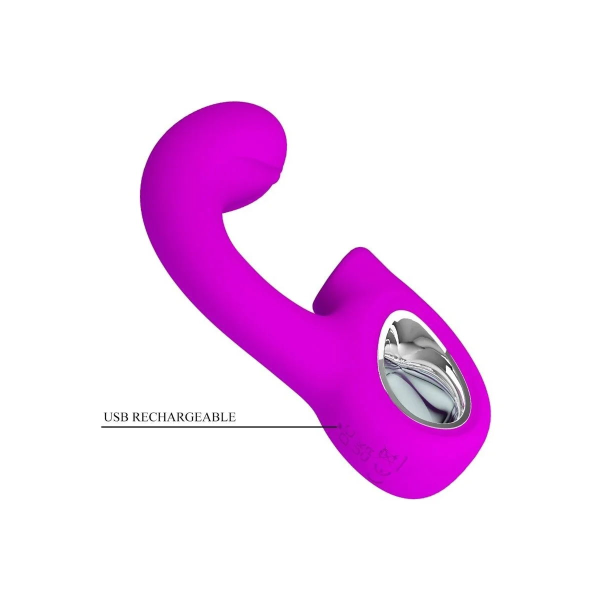 Sibel Sibel G-Spot Vibrator + Klitoris-Stimulator 10 Vibrationen Lila von Pretty Love kaufen | Fesselliebe