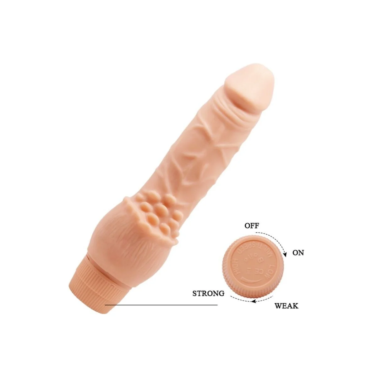 Barbara realistischer Vibrator 19,5 cm Beigefarbe von Baile kaufen | Fesselliebe