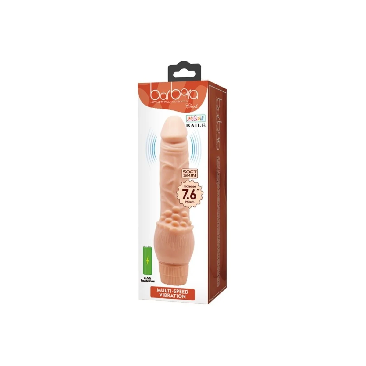 Barbara realistischer Vibrator 19,5 cm Beigefarbe von Baile kaufen | Fesselliebe