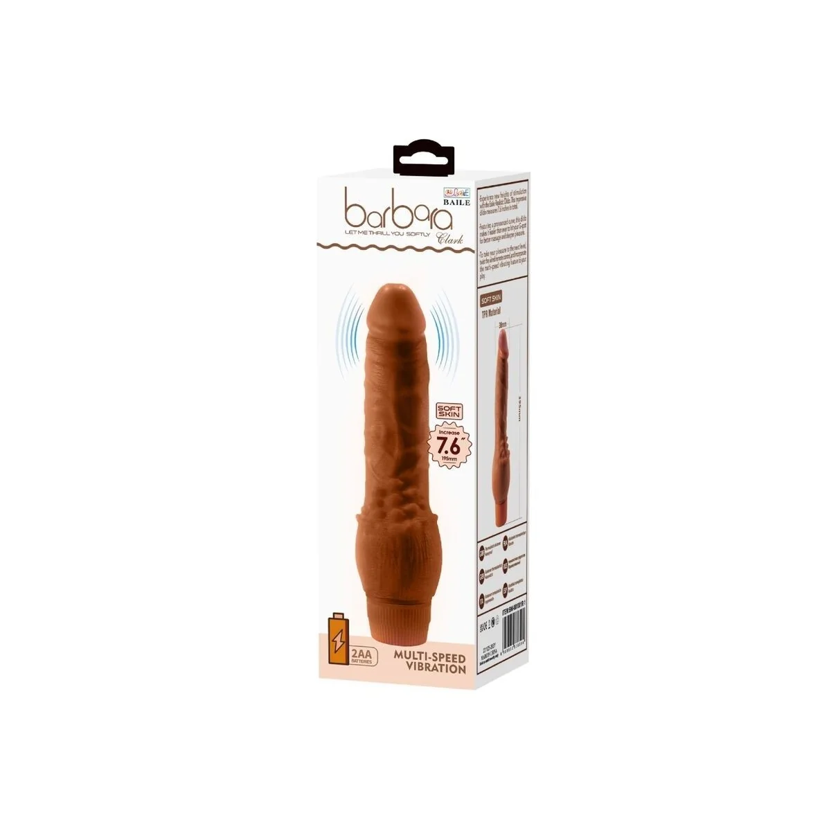 Barbara realistischer Vibrator 19,5 cm Mulatte von Baile kaufen | Fesselliebe