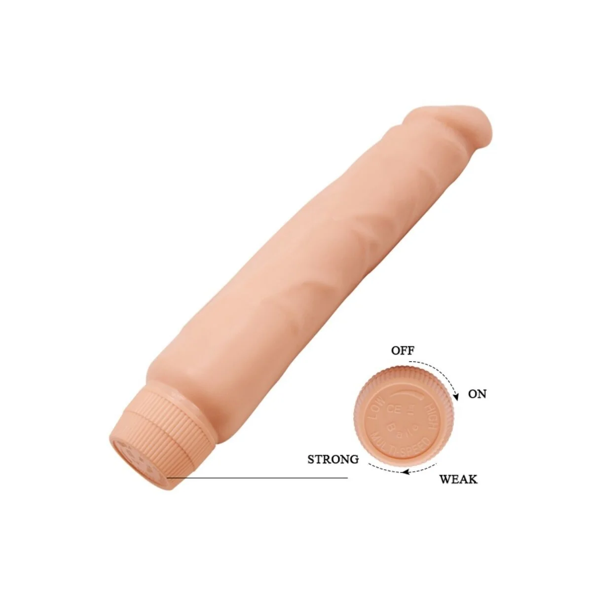 Jack realistischer Vibrator 26 cm Beige von Baile kaufen | Fesselliebe