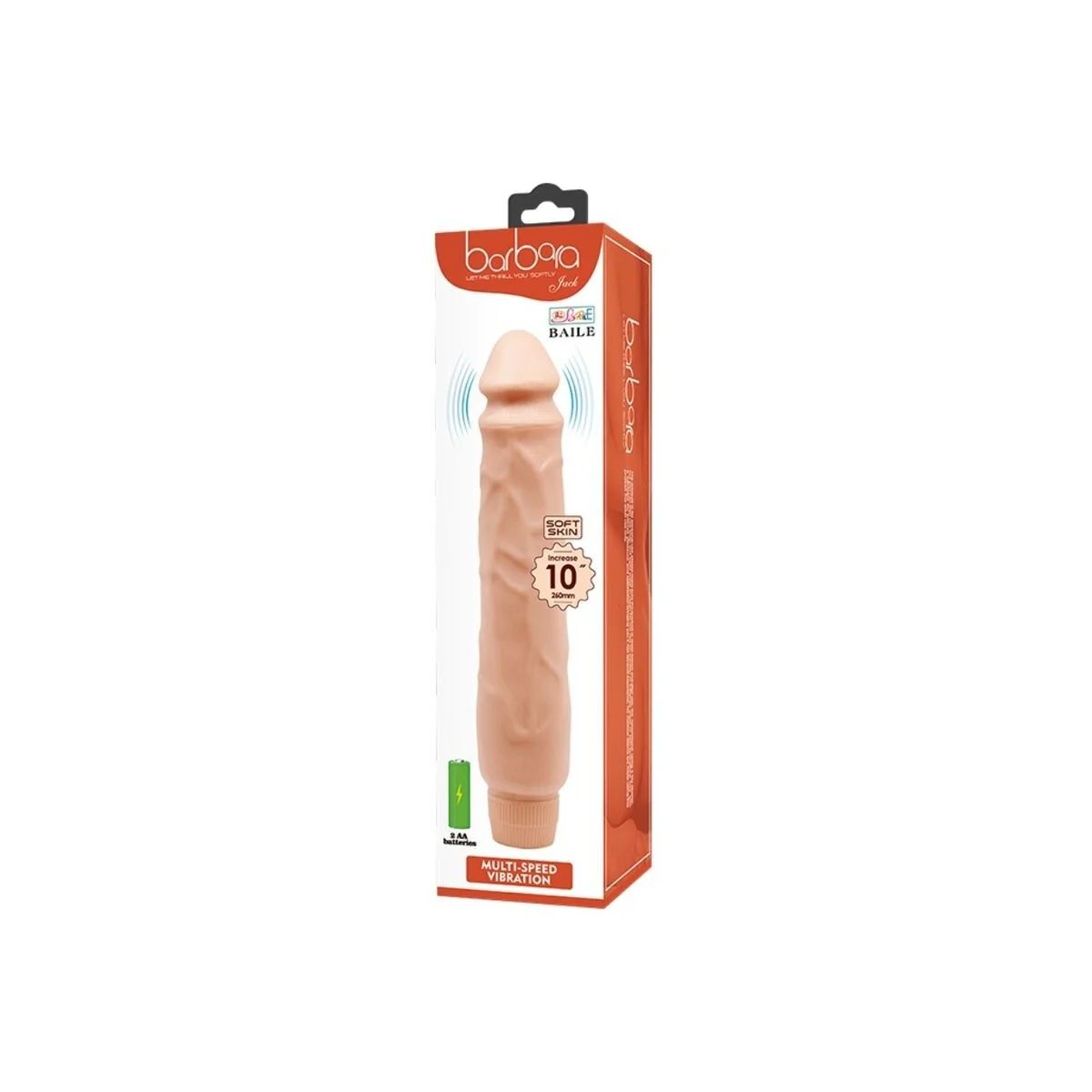 Jack realistischer Vibrator 26 cm Beige von Baile kaufen | Fesselliebe