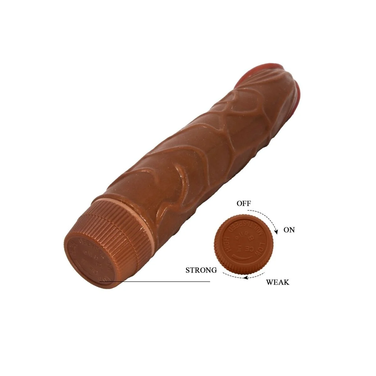 Bob realistischer Vibrator 22,5 cm Mulatte von Baile kaufen | Fesselliebe