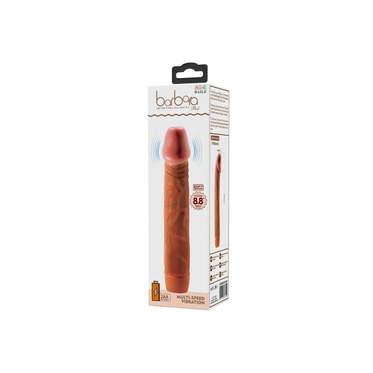 Bob realistischer Vibrator 22,5 cm Mulatte von Baile kaufen | Fesselliebe