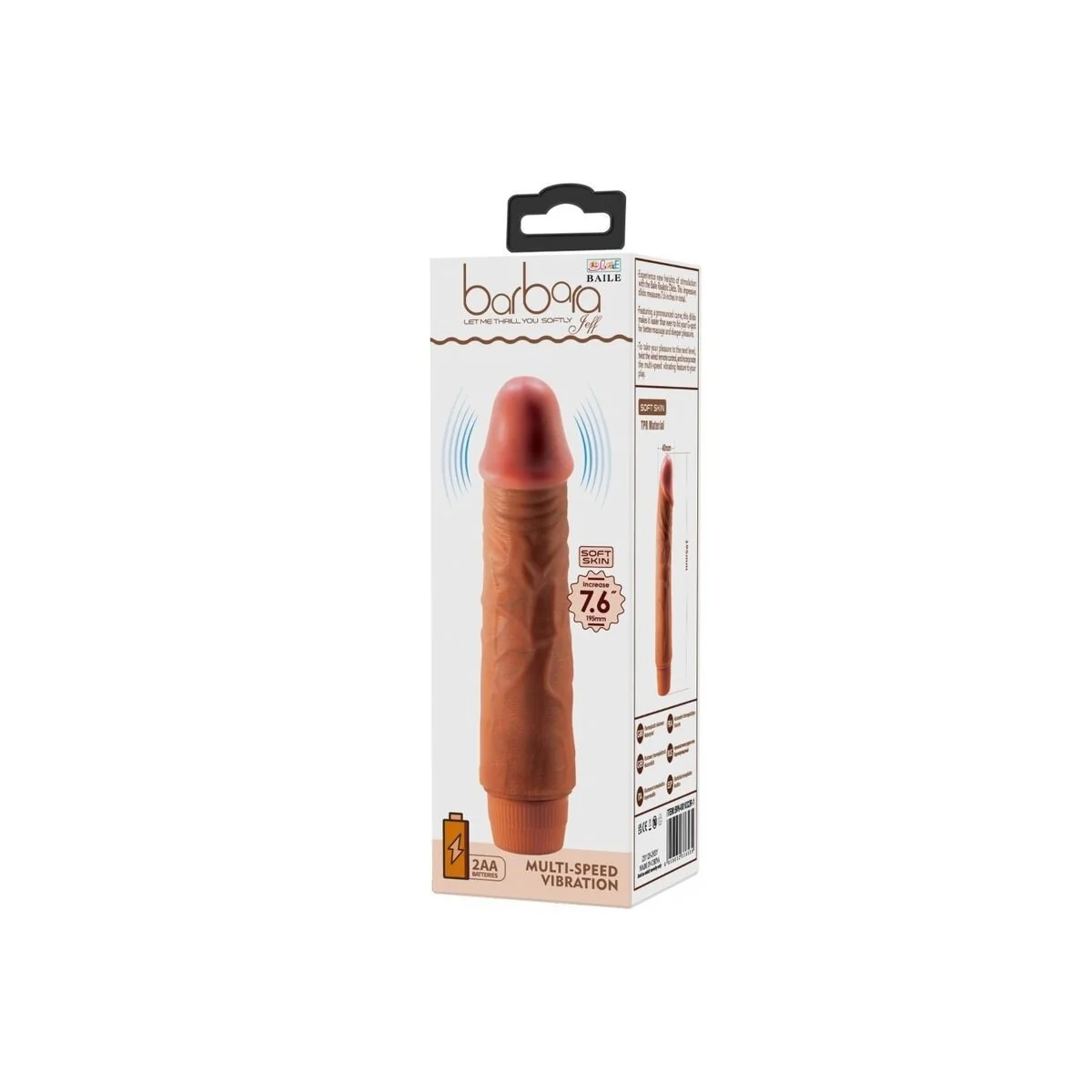 Jeff realistischer Vibrator 19,5 cm Mulatte von Baile kaufen | Fesselliebe