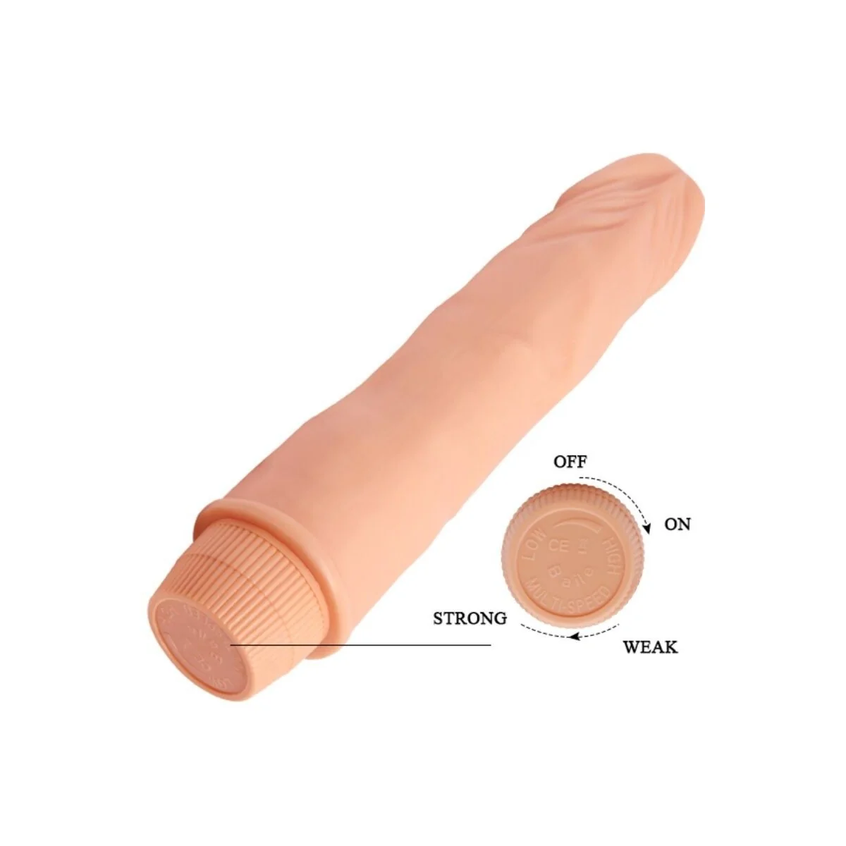 Zwerg realistischer Vibrator 21 cm Fleisch von Baile kaufen | Fesselliebe