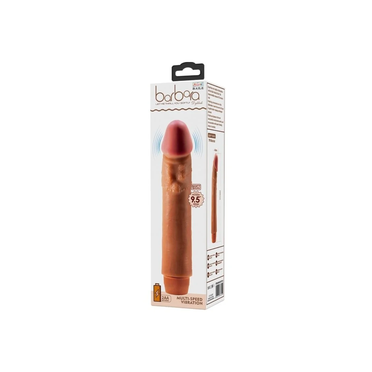 Dybbuk realistischer Vibrator 24 cm Mulatte von Baile kaufen | Fesselliebe