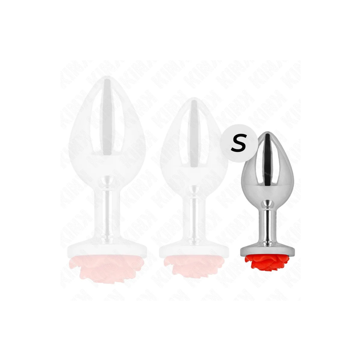 Plug Anal Rose Rot Größe S von Kink Pleasure Plugs kaufen | Fesselliebe