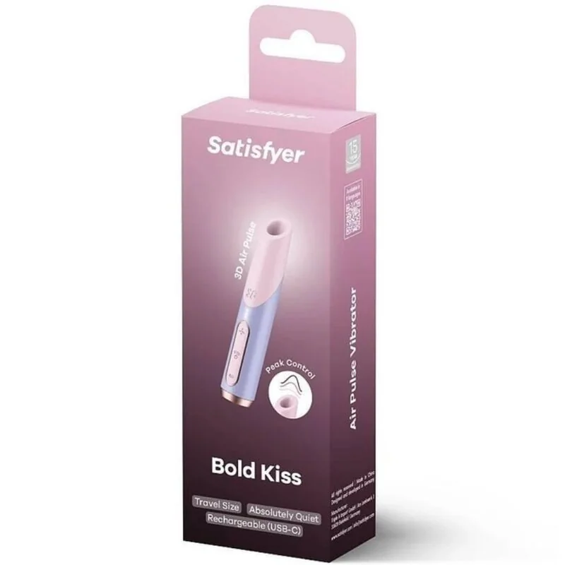 Bold Kiss Wave Klitoris-Stimulator Rosa / Violett von Satisfyer Air Pulse kaufen | Fesselliebe 2