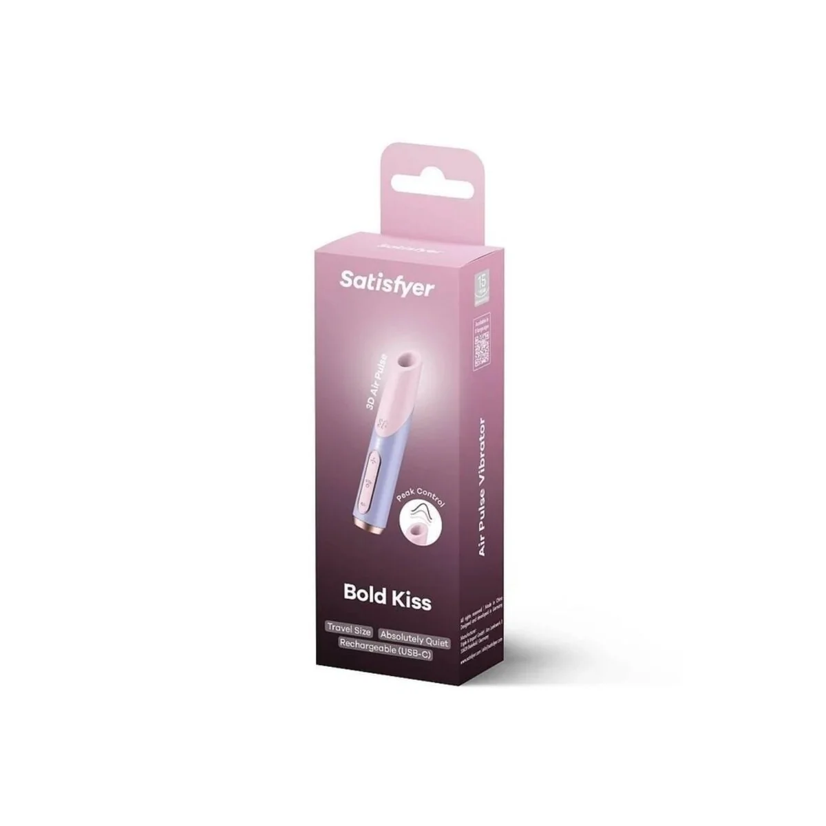 Bold Kiss Wave Klitoris-Stimulator Rosa / Violett von Satisfyer Air Pulse kaufen | Fesselliebe