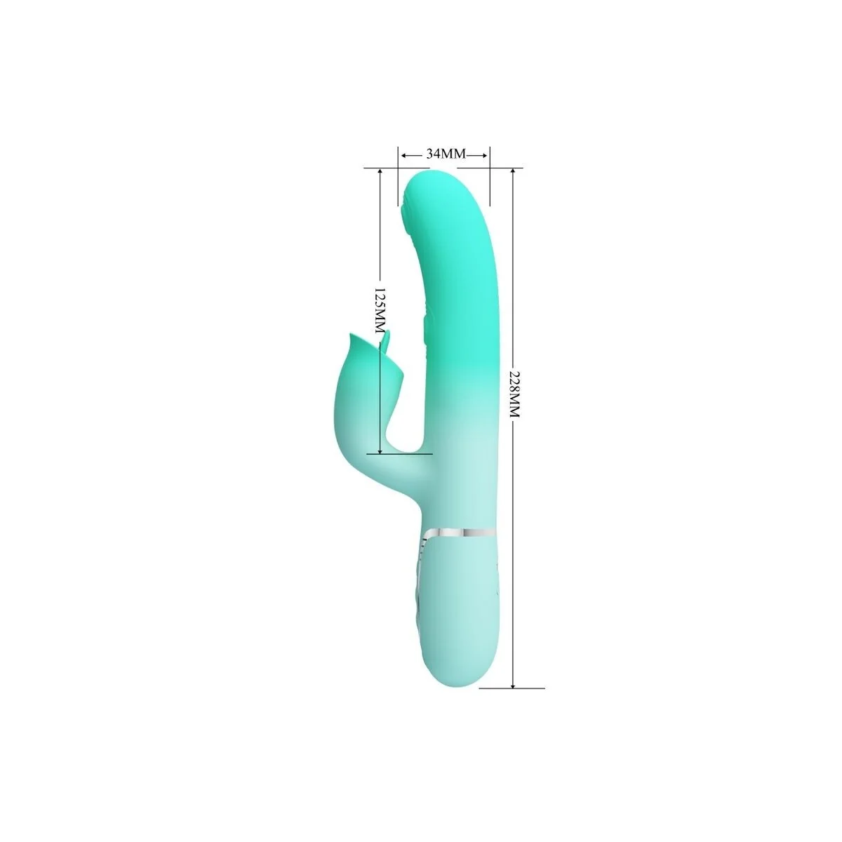 Gigi Multifunktions-Rabbit-Vibrator Aquagrün von Pretty Love Flirtation kaufen | Fesselliebe