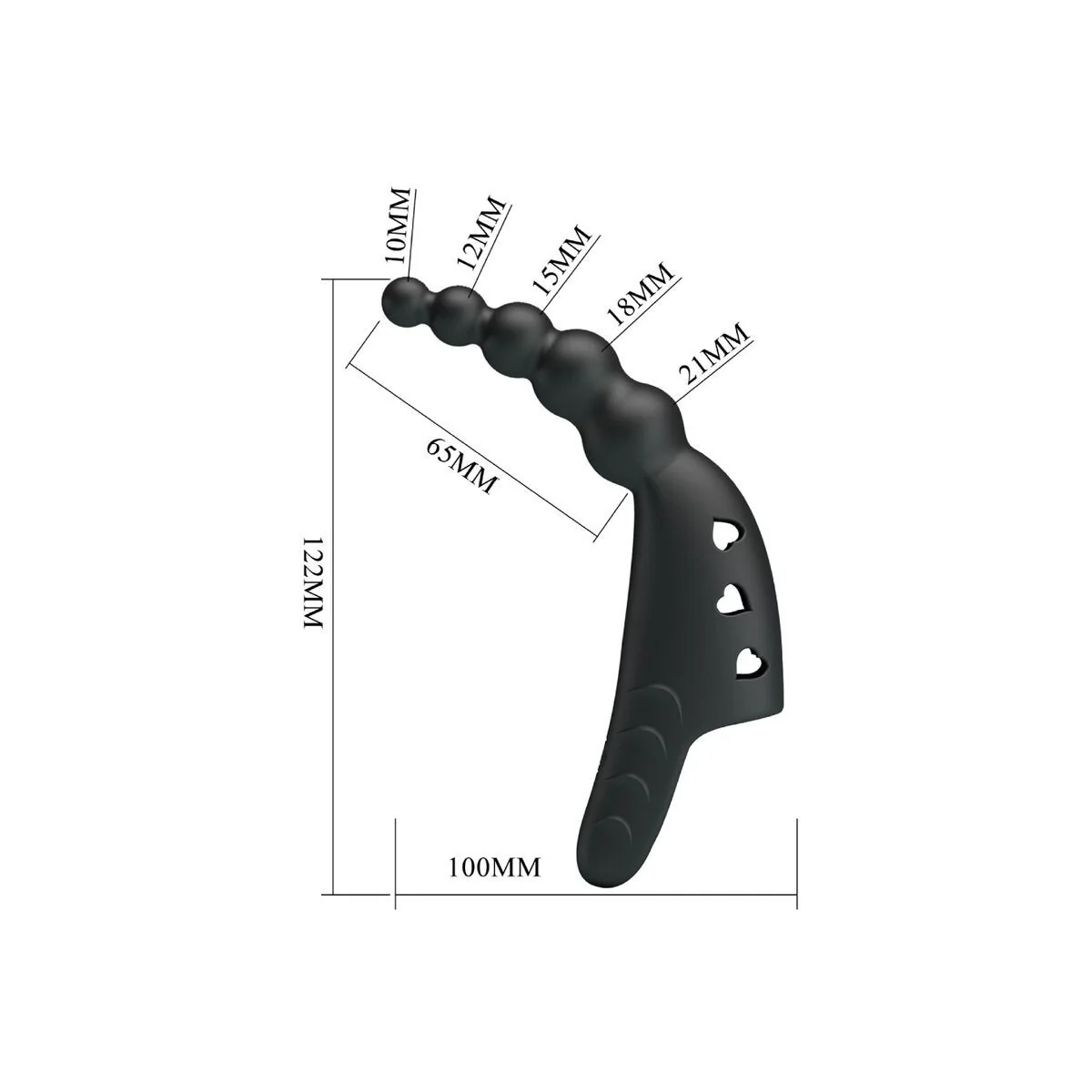 Jordin Fingervibrator 10 Vibrationen Schwarz von Pretty Love kaufen | Fesselliebe