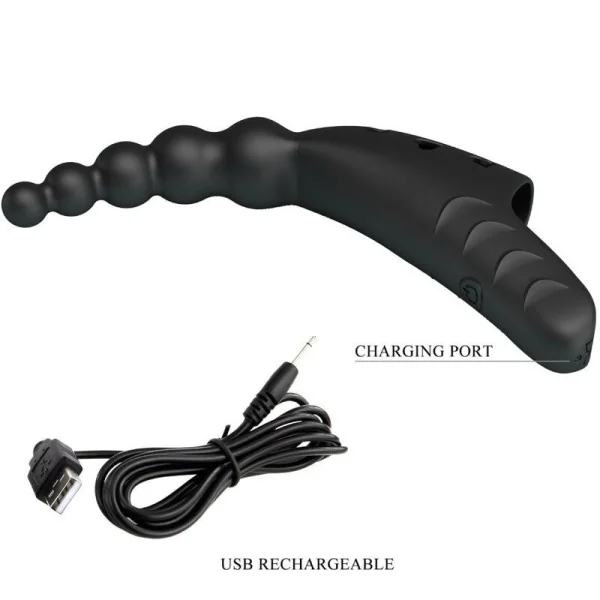 Jordin Fingervibrator 10 Vibrationen Schwarz von Pretty Love kaufen | Fesselliebe