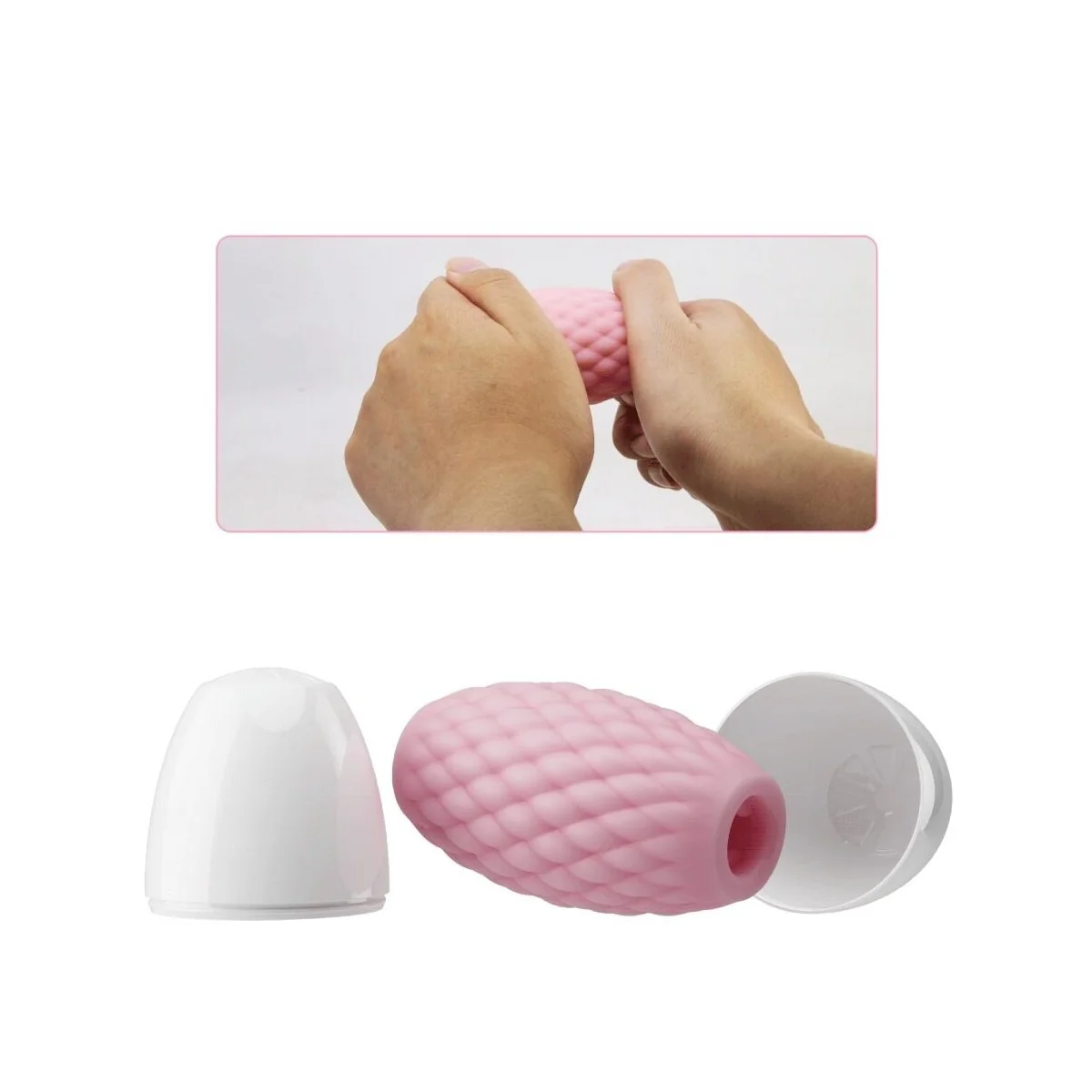 Athena Eros Männlicher Masturbator aus Silikon Rosa von Pretty Love kaufen | Fesselliebe