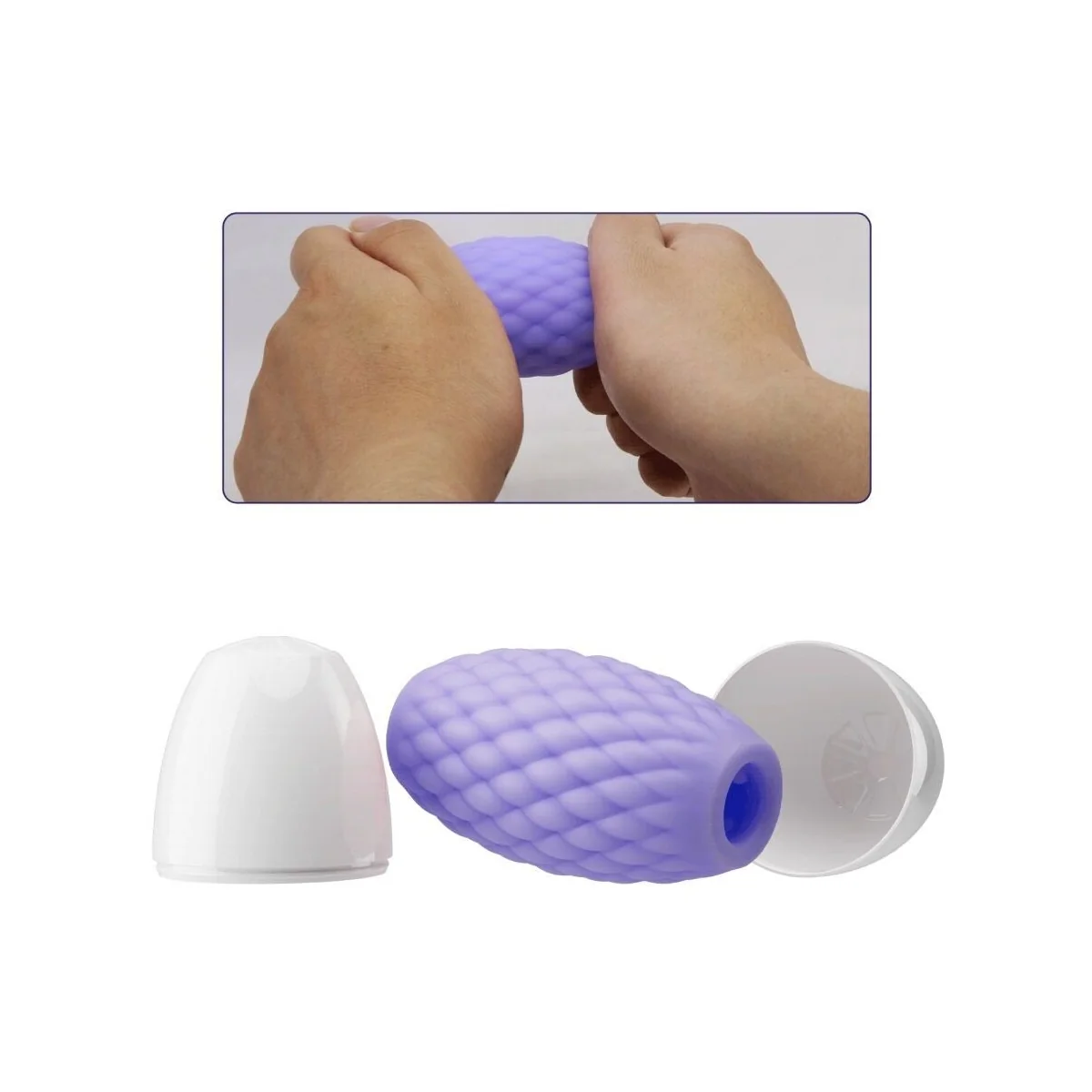 Athena Eros Männlicher Masturbator aus Silikon Lila von Pretty Love kaufen | Fesselliebe