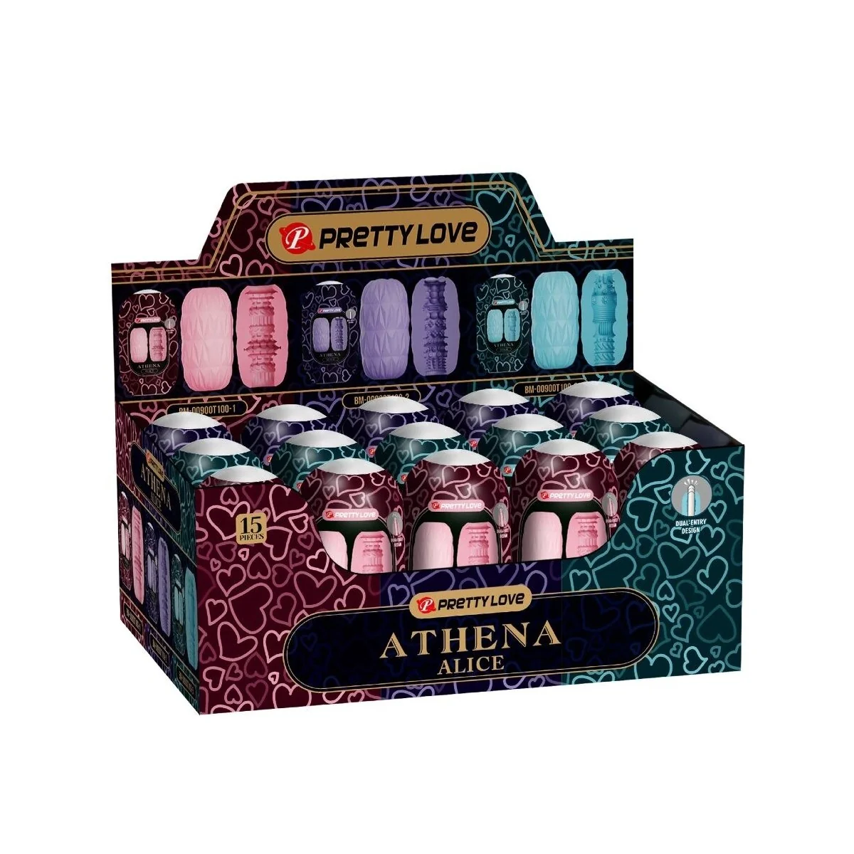 Athena Alice Pack 15 Verschiedene Männliche Masturbatoren von Pretty Love kaufen | Fesselliebe