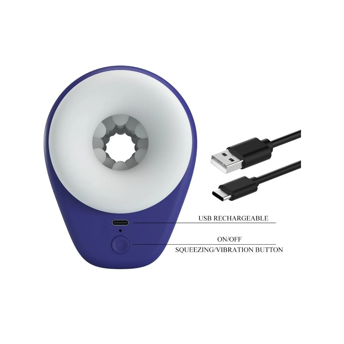 Dj Lady Männlicher Masturbator mit Vibration 5 Einstellungen Lila von Pretty Love Male kaufen | Fesselliebe