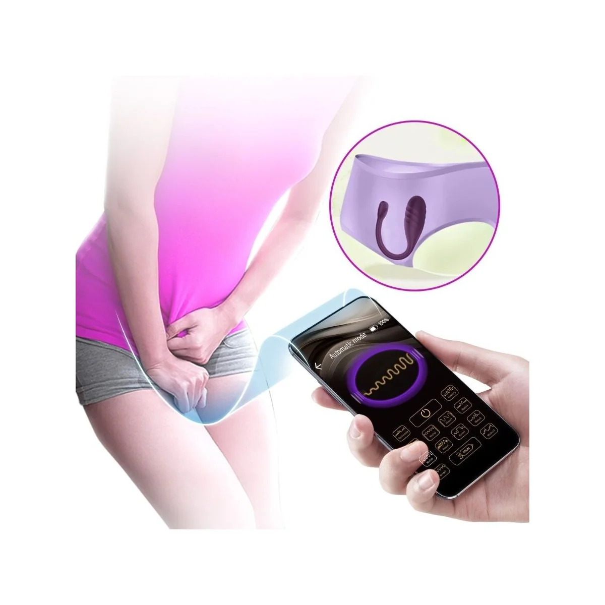 Leviathan App-Gesteuerter Vibrator Lila von Pretty Love Smart kaufen | Fesselliebe