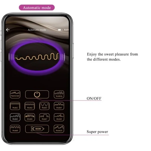 Leviathan App-Gesteuerter Vibrator Lila von Pretty Love Smart kaufen | Fesselliebe