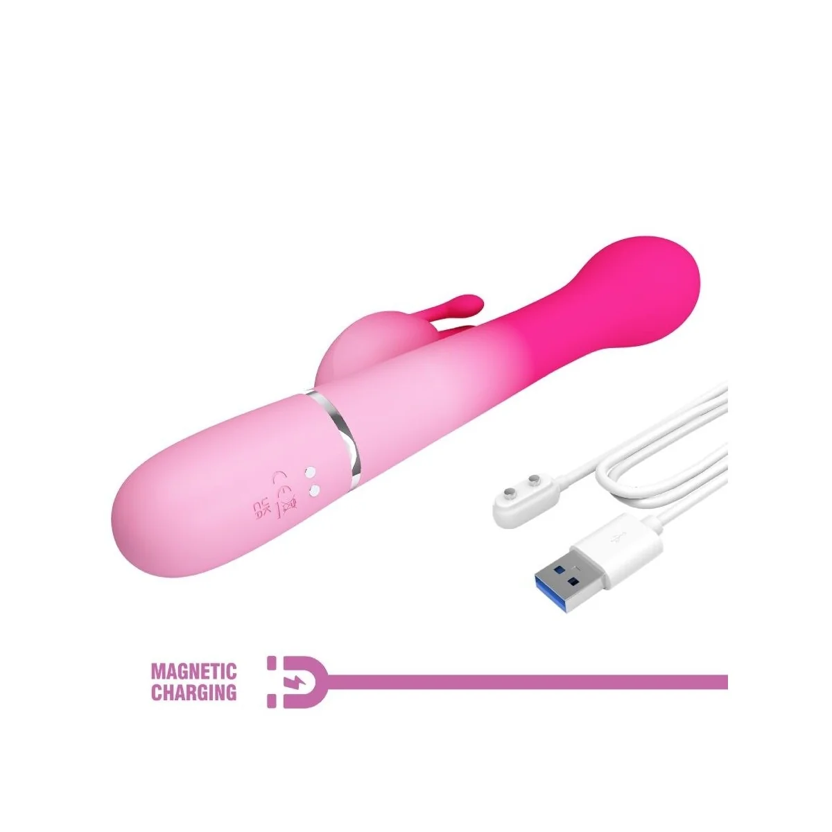 Dejon 3 in 1 Multifunktions-Rabbit-Vibrator Rosa von Pretty Love kaufen | Fesselliebe
