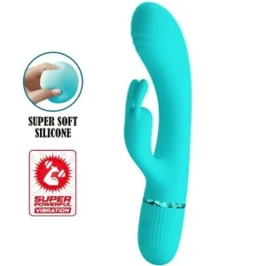 Scocco Vibrator Rabbit Türkis von Pretty Love Flirtation kaufen | Fesselliebe