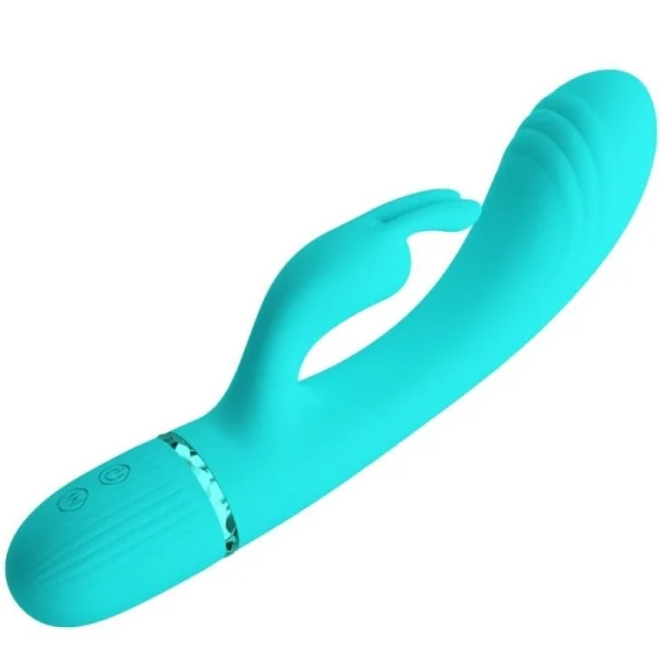 Scocco Vibrator Rabbit Türkis von Pretty Love Flirtation kaufen | Fesselliebe