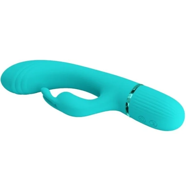 Scocco Vibrator Rabbit Türkis von Pretty Love Flirtation kaufen | Fesselliebe