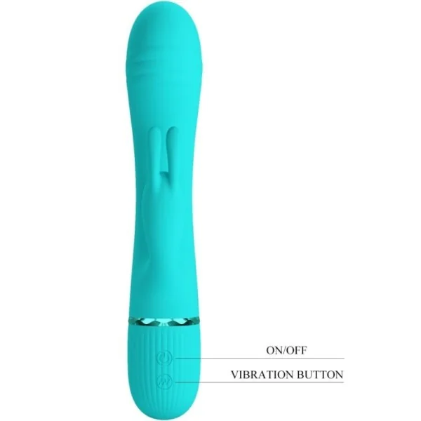 Scocco Vibrator Rabbit Türkis von Pretty Love Flirtation kaufen | Fesselliebe
