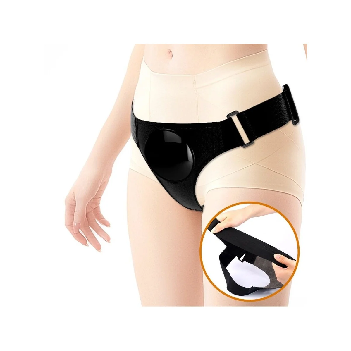 Universal Harness Slip mit Vibrierendem und Squirting-Dildo 15,5 cm Mulato von Pretty Love kaufen | Fesselliebe