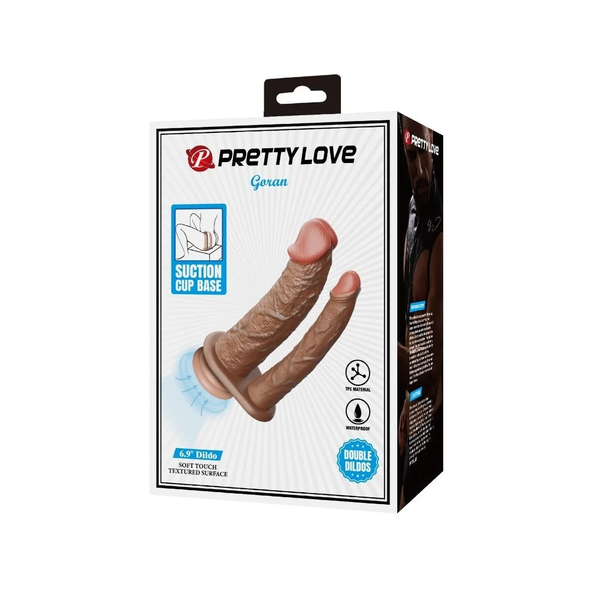 Goran Doppeldildo realistischer Natürlicher Mulato von Pretty Love kaufen | Fesselliebe